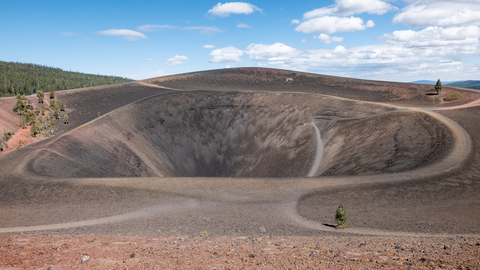 An image depicting the trail Cinder Cone North Access Trail and its surrounding area.