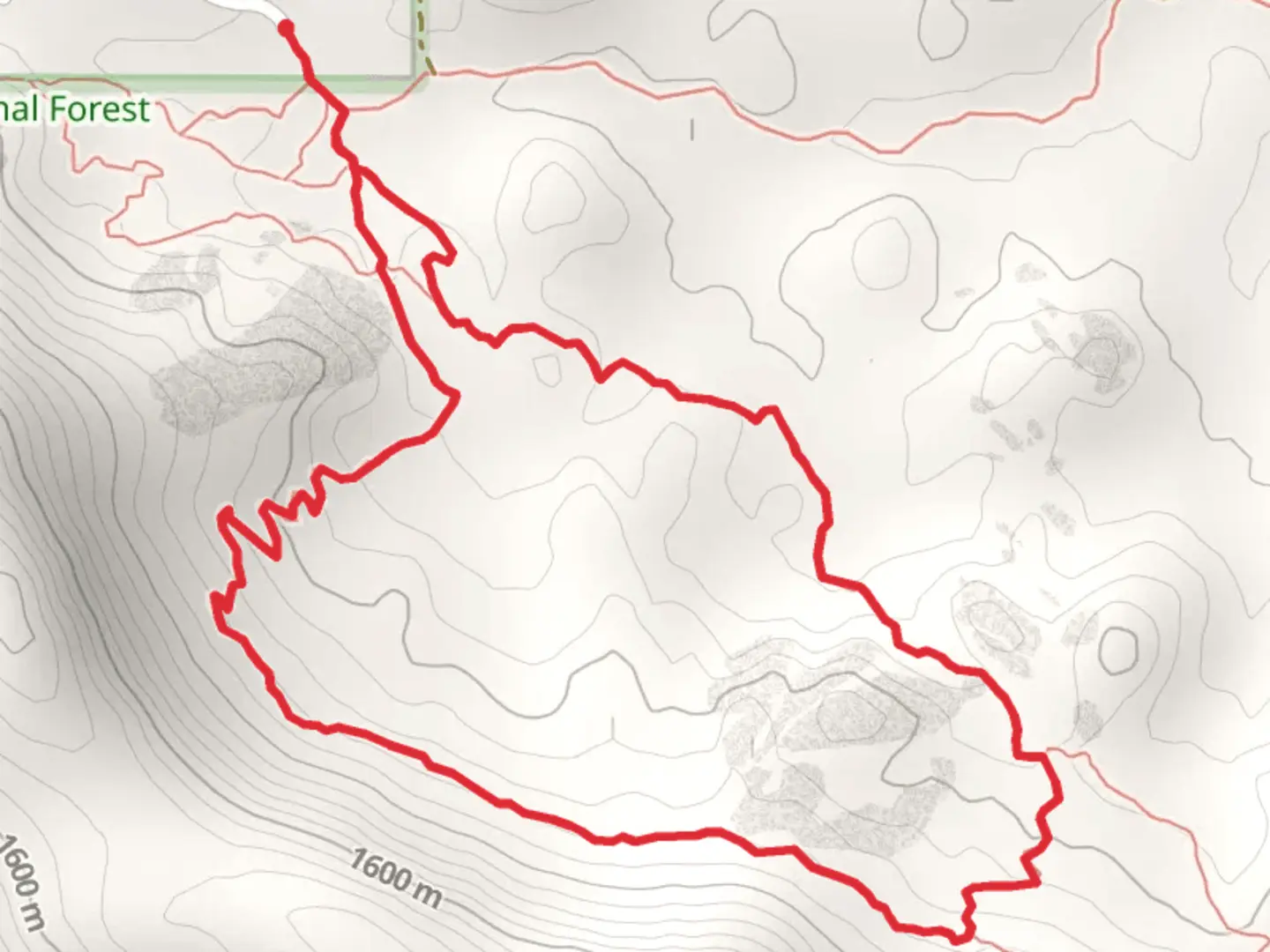 An image depicting the trail East Phoenix Street Loop - South and its surrounding area.