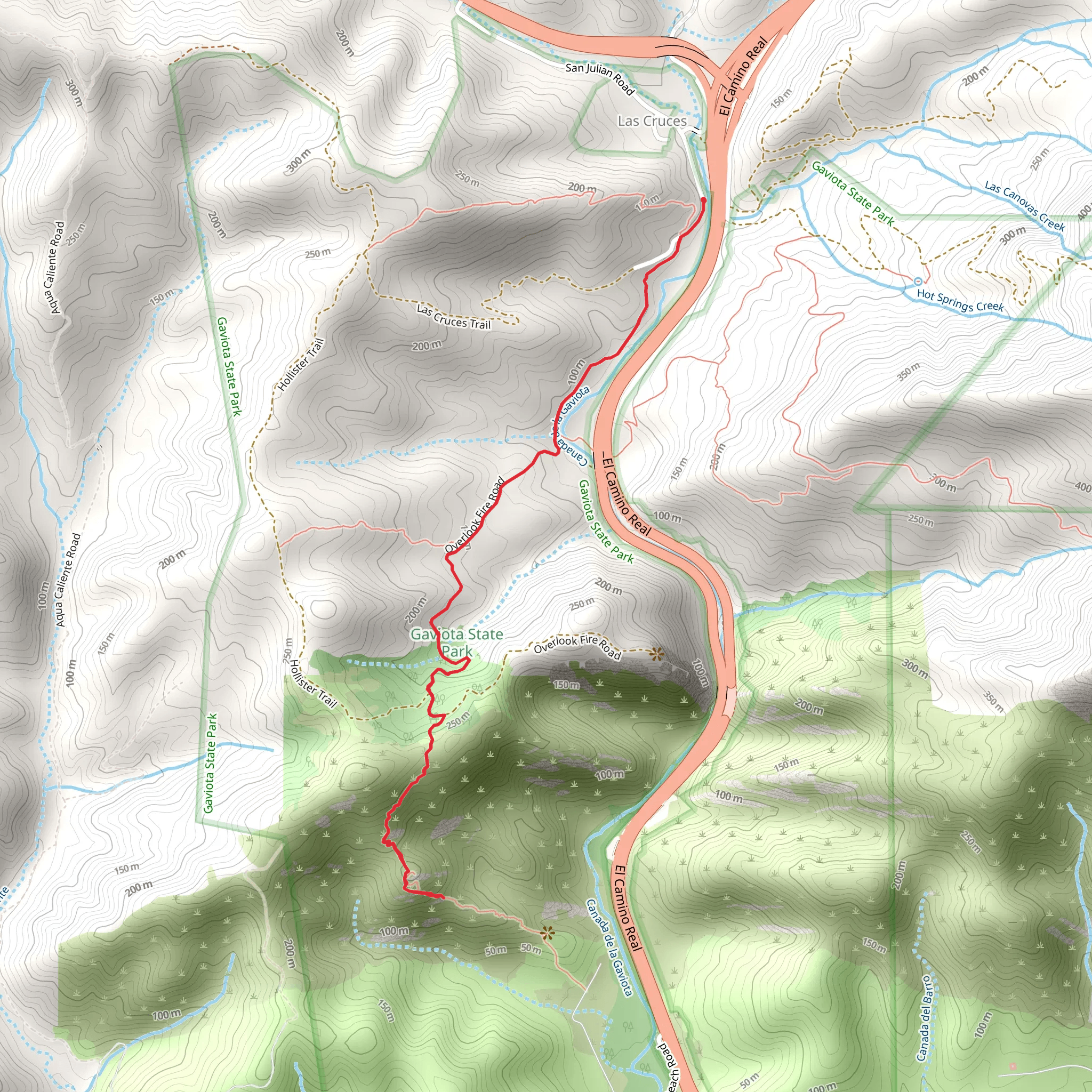 Ortega Trail mobile static map