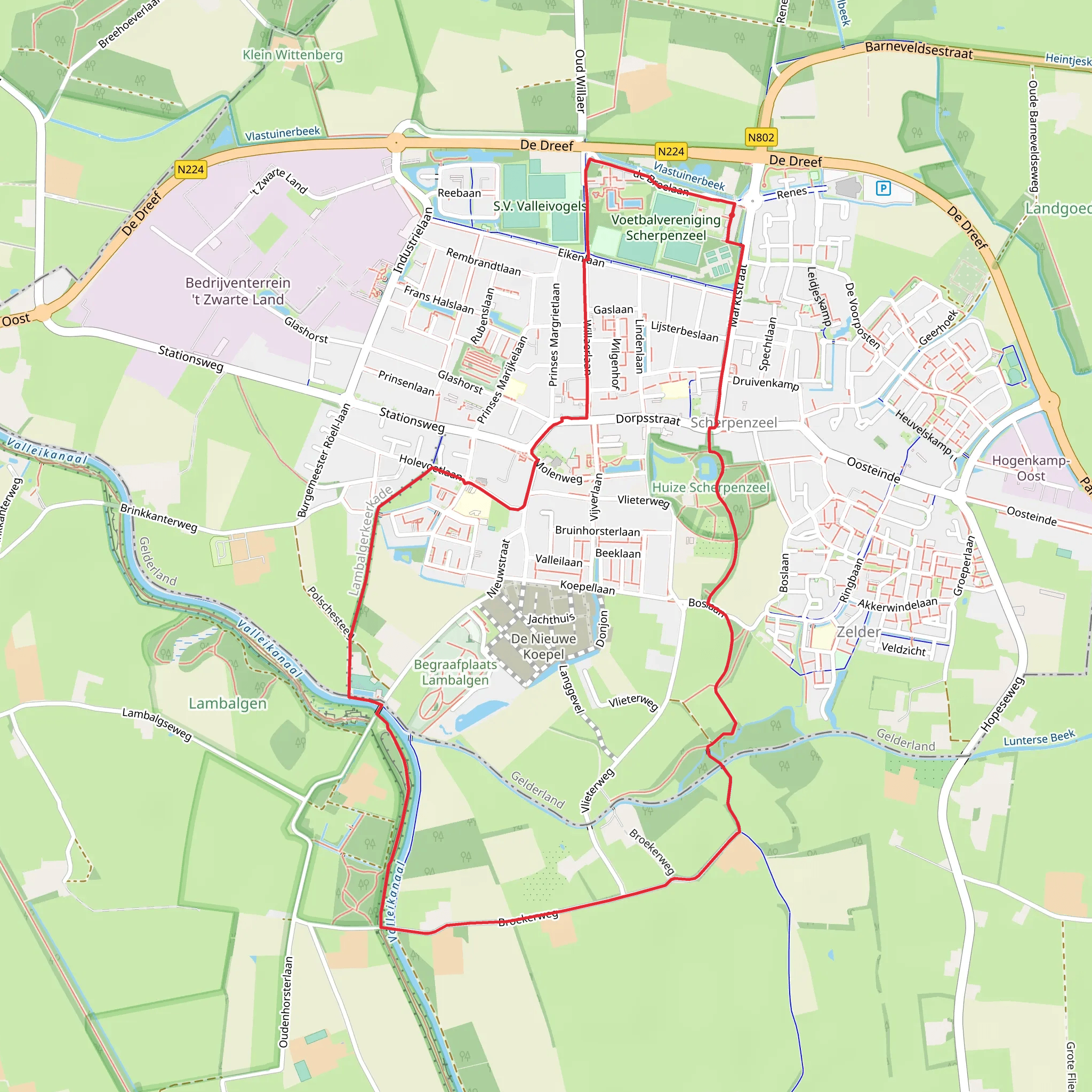Broekerpad Loop mobile static map