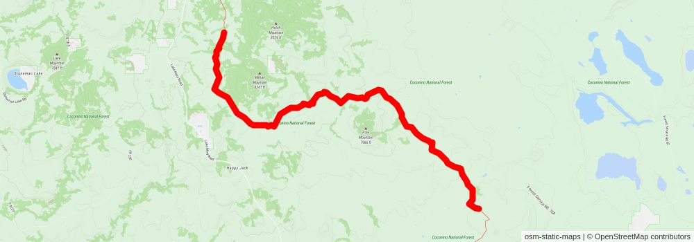 Southwestern Horseshoe Trail stage 73 Map