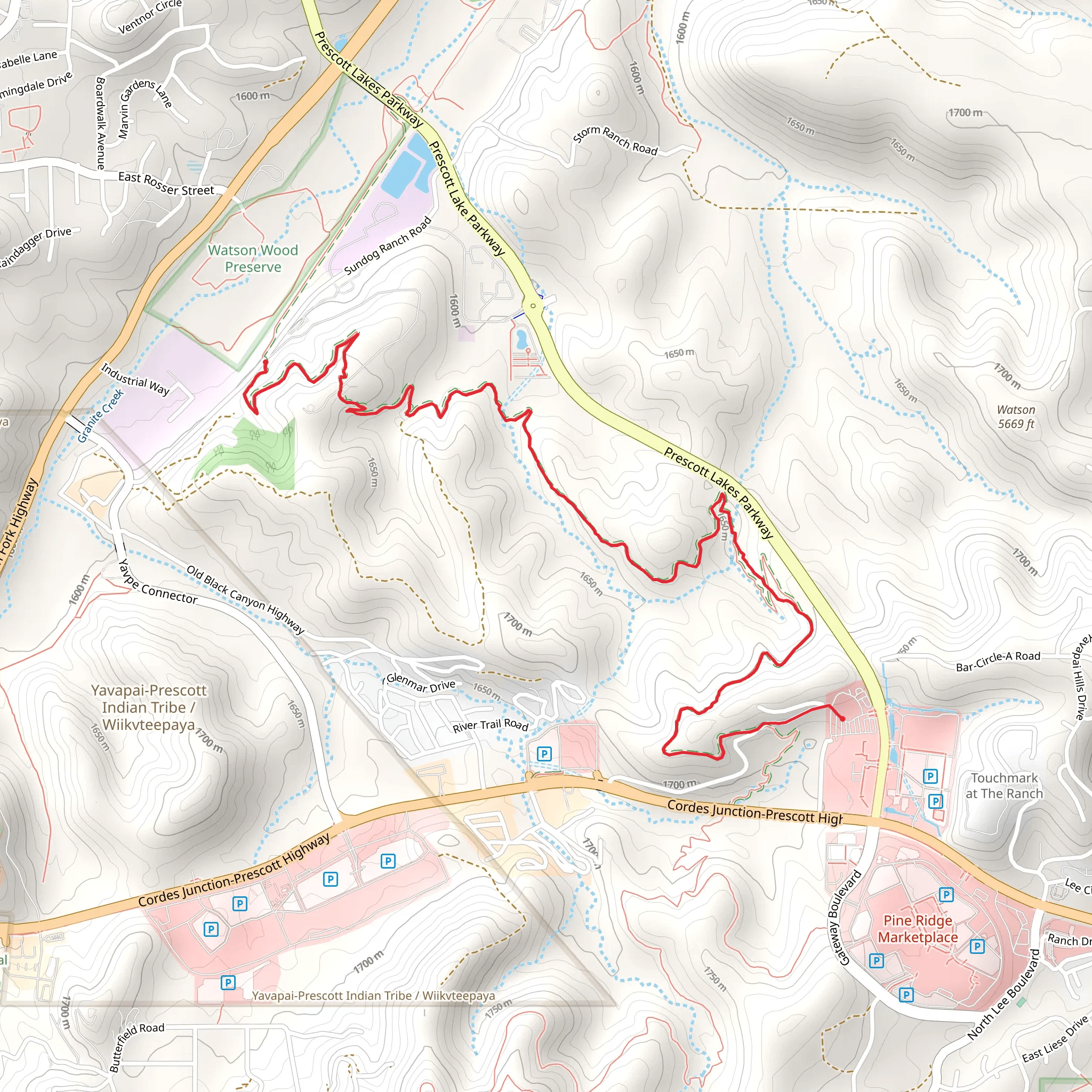 Watson Wood Preserve mobile static map