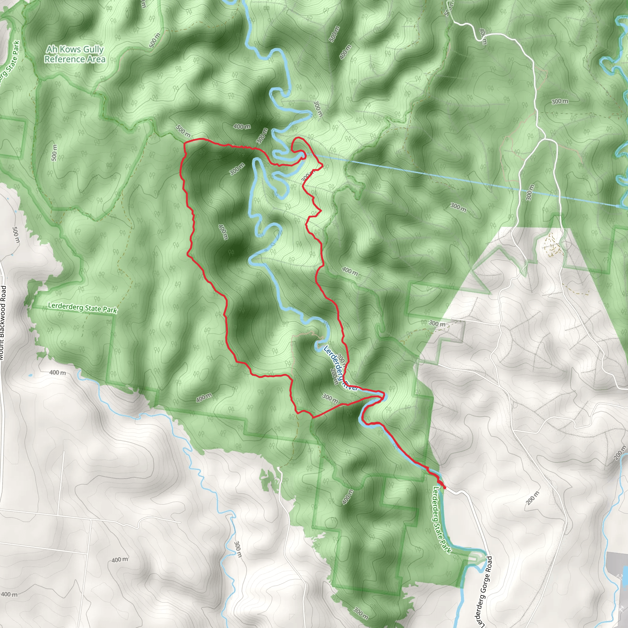 The Scenic Rim Trail mobile static map