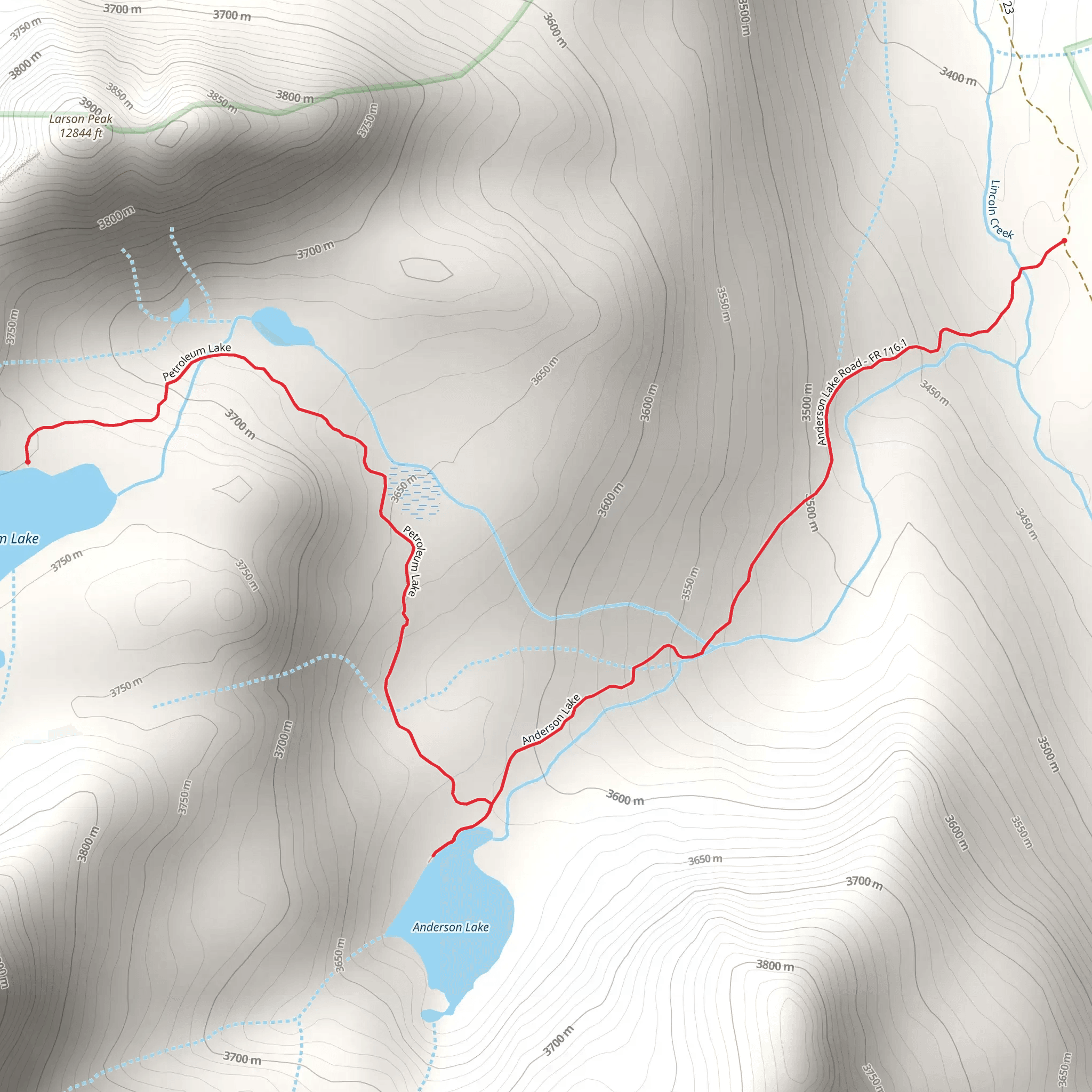 Petroleum Lake mobile static map