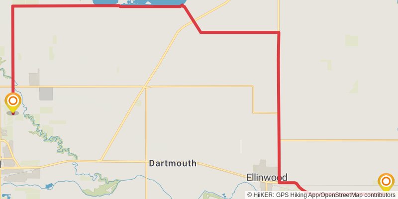American Discovery Trail - South stage 56 Map