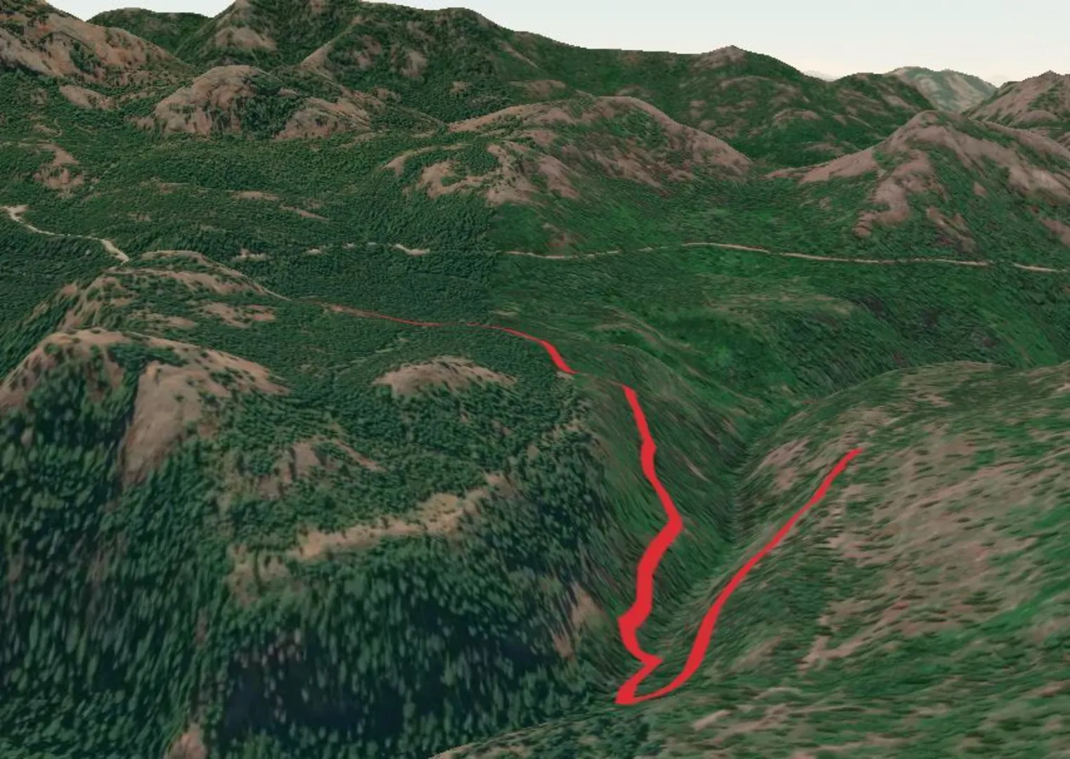 An image depicting the trail Quartz Hall Tie Trail and its surrounding area.