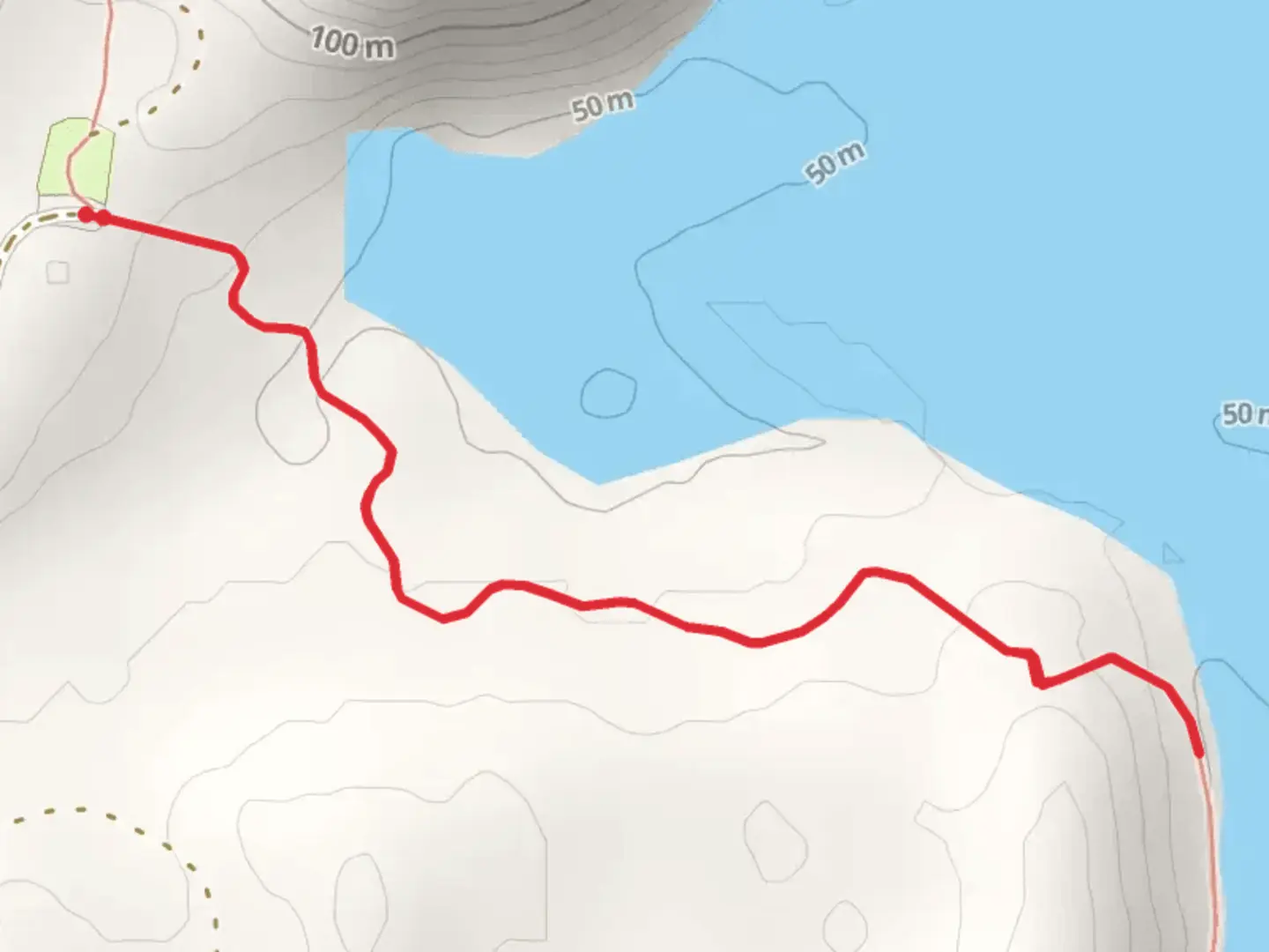 An image depicting the trail Sheridan Glacier Trail Out and Back and its surrounding area.