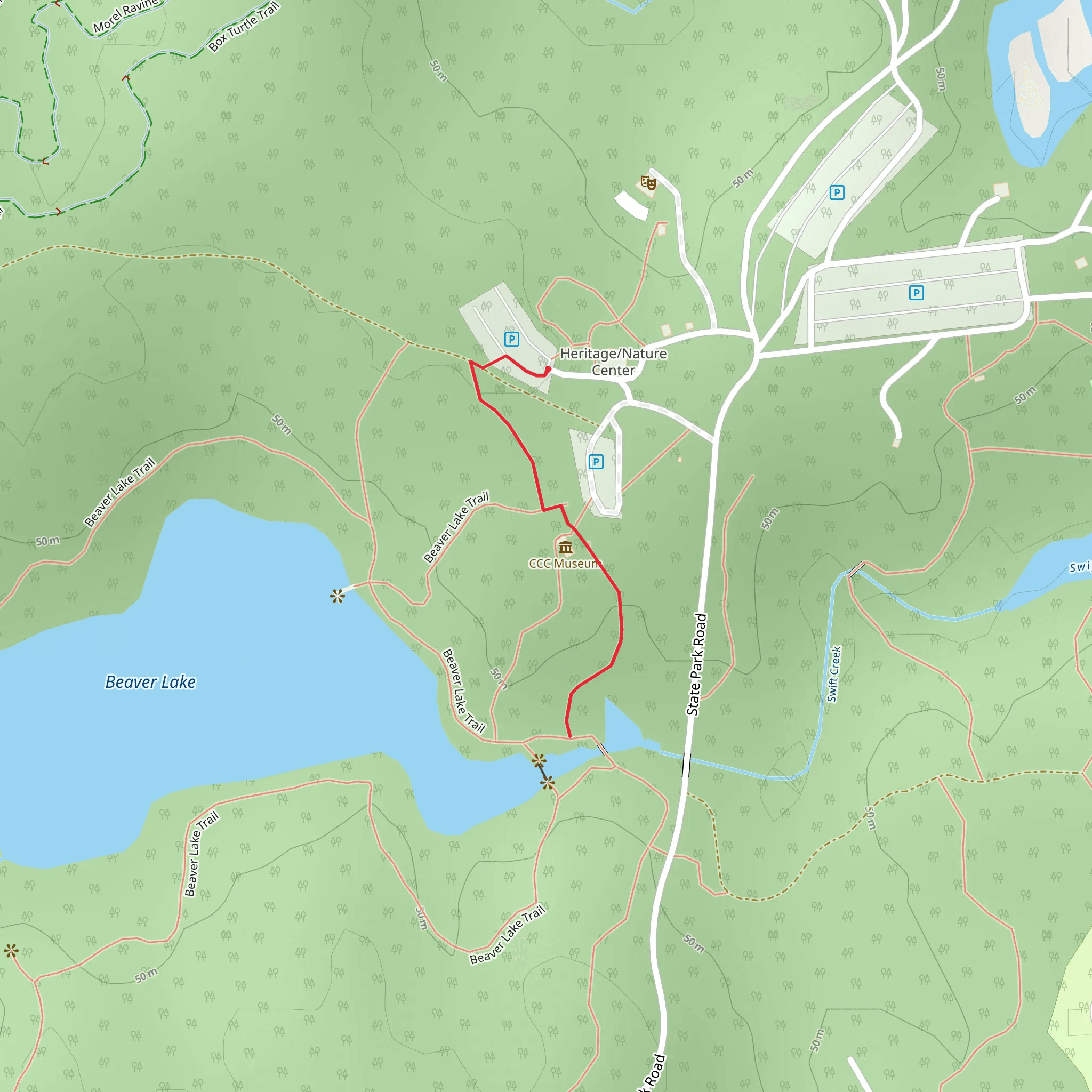 State Park Road mobile static map