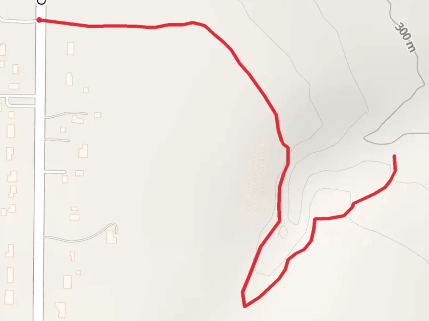 An image depicting the trail Center Street - Hubbard Road and its surrounding area.