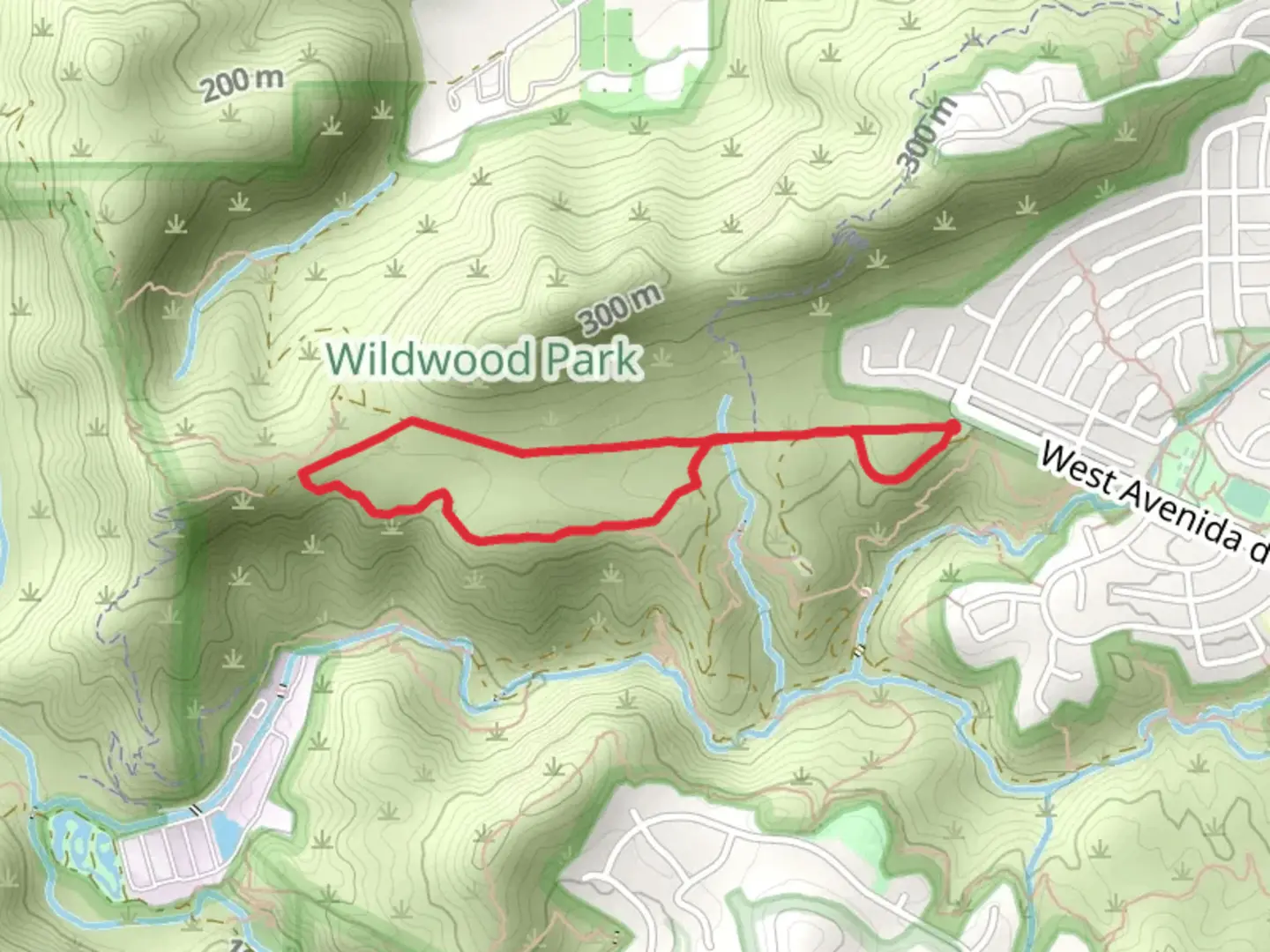 An image depicting the trail Stagecoach Bluff Loop Trail and its surrounding area.