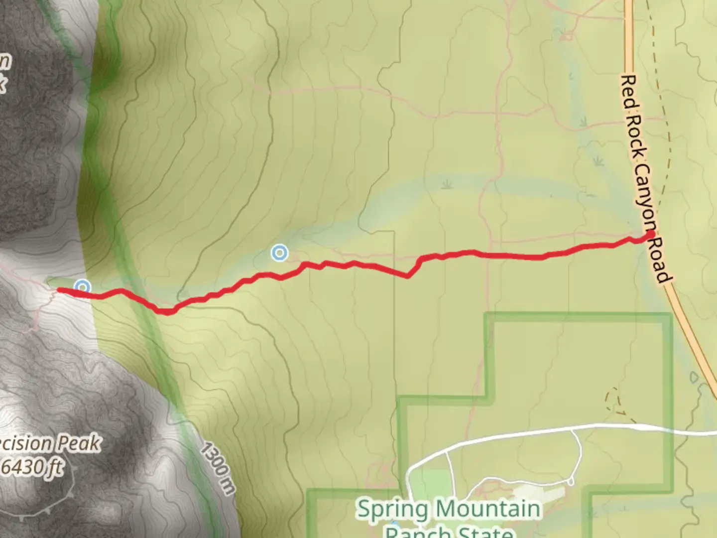 An image depicting the trail First Creek and its surrounding area.
