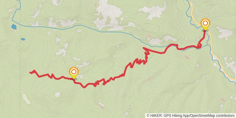 Middle Tommy Trail stage 2 Map