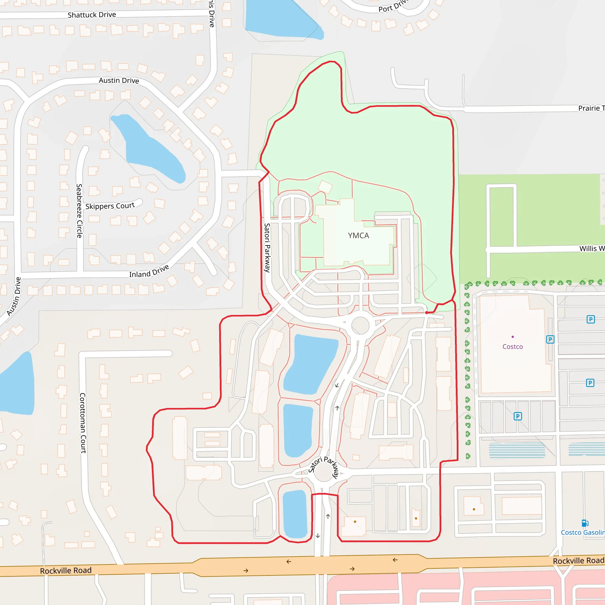 Satori Pointe Loop Trail mobile static map