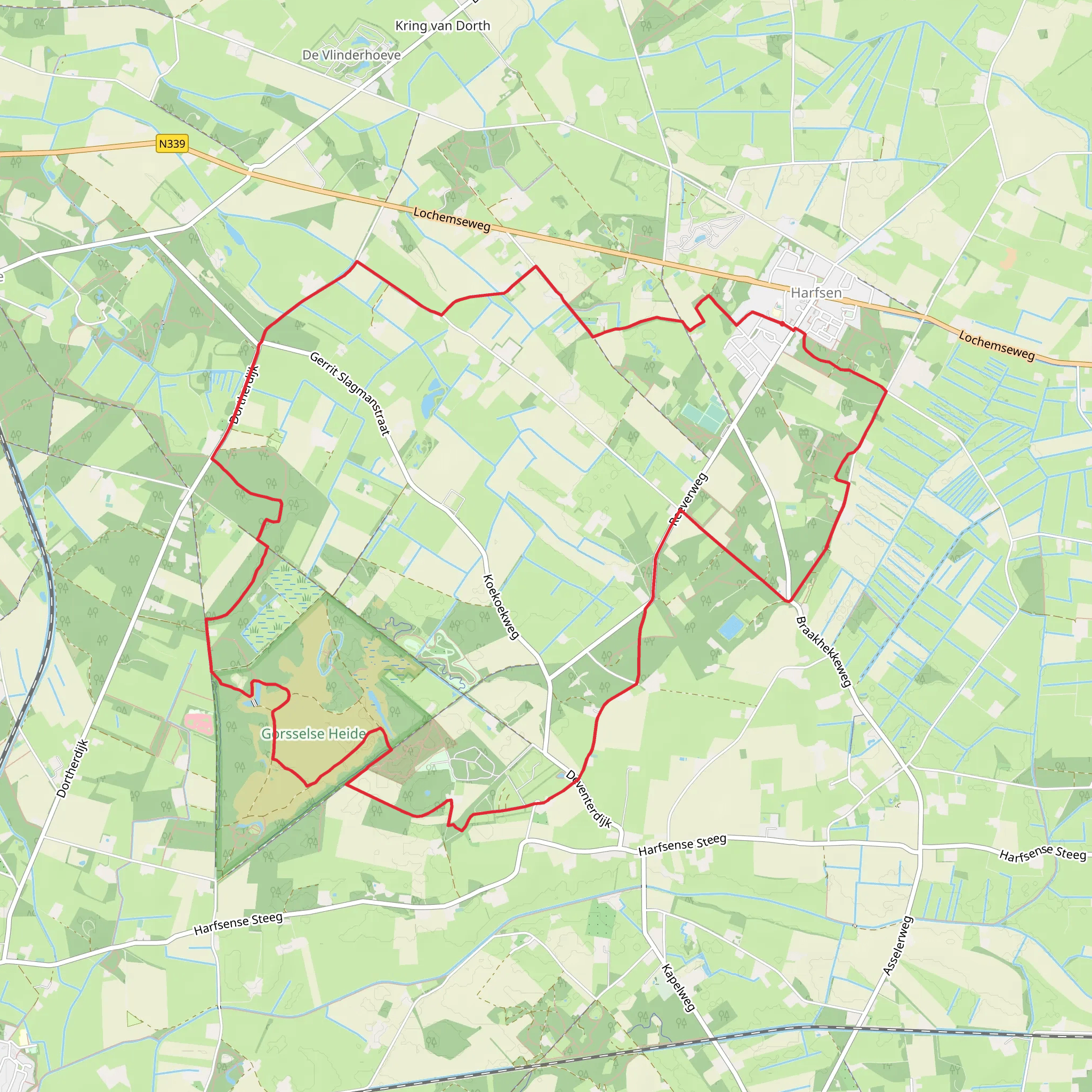 Schepers Weg, Gorsselse Heide and Allemansgeest Loop mobile static map