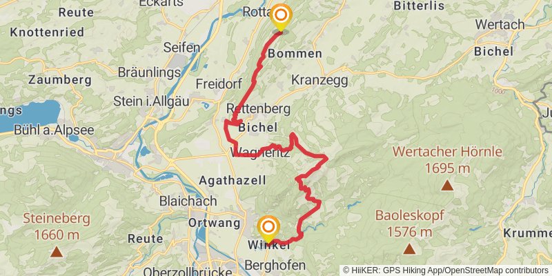 Himmelsstürmer-Route stage 7 Map
