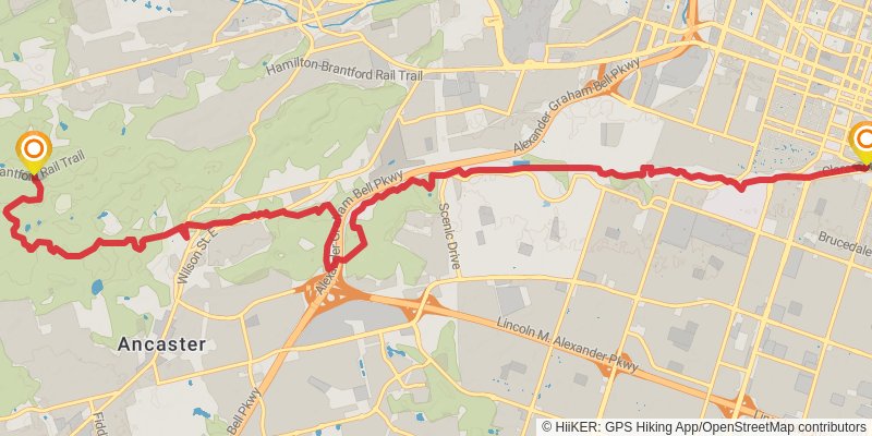 The Bruce Trail stage 7 Map