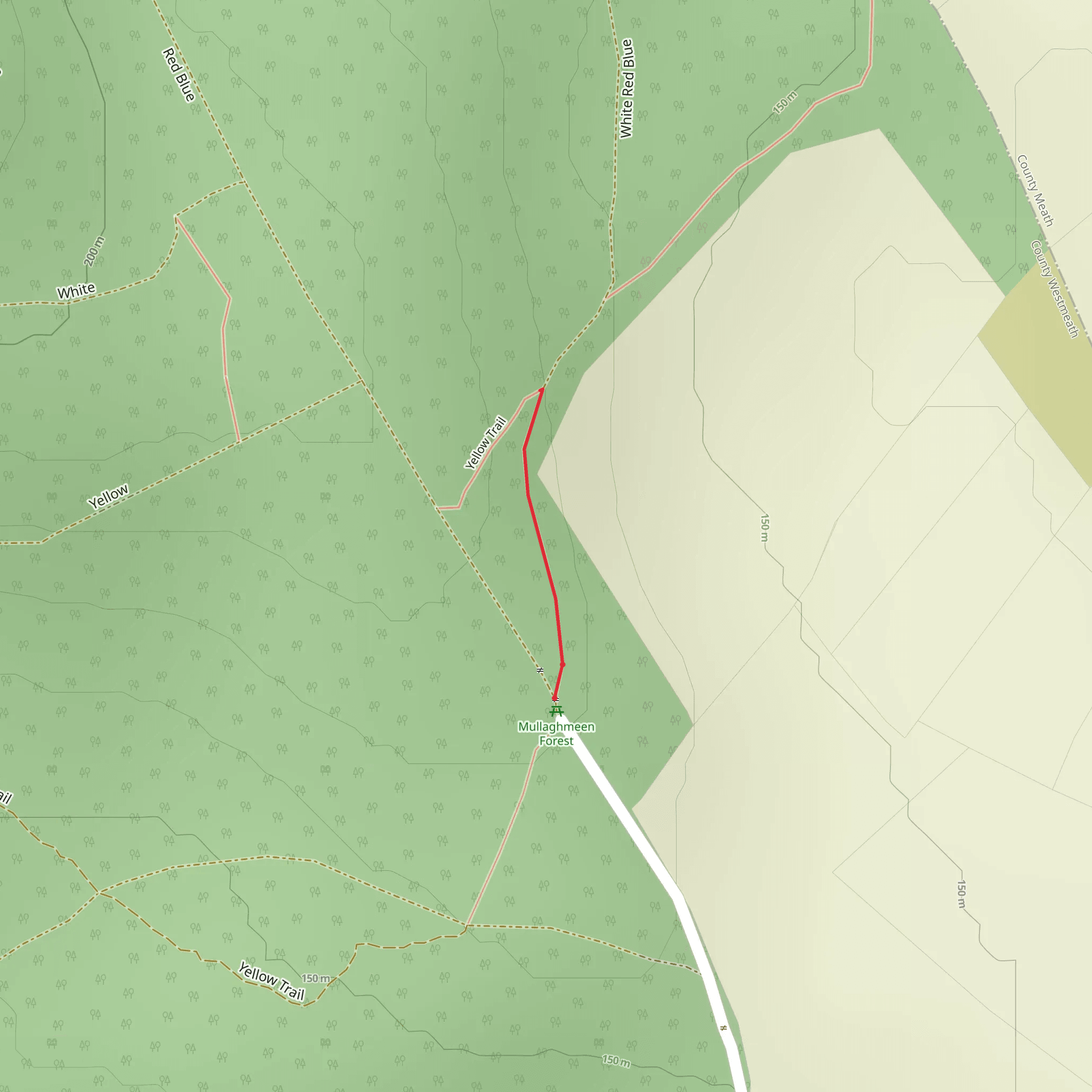 Mullaghmeen Forest Trail mobile static map