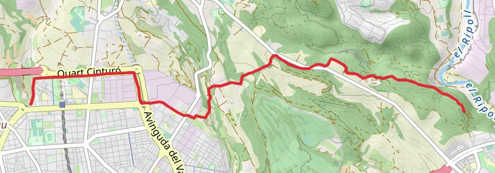 GR 97 - From Tordera to Llobregat stage 5 Map