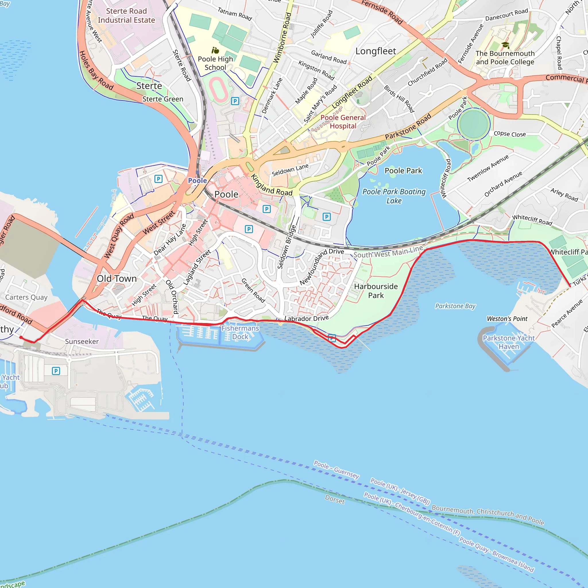 Balter Park and Watercliffe Park Walk mobile static map