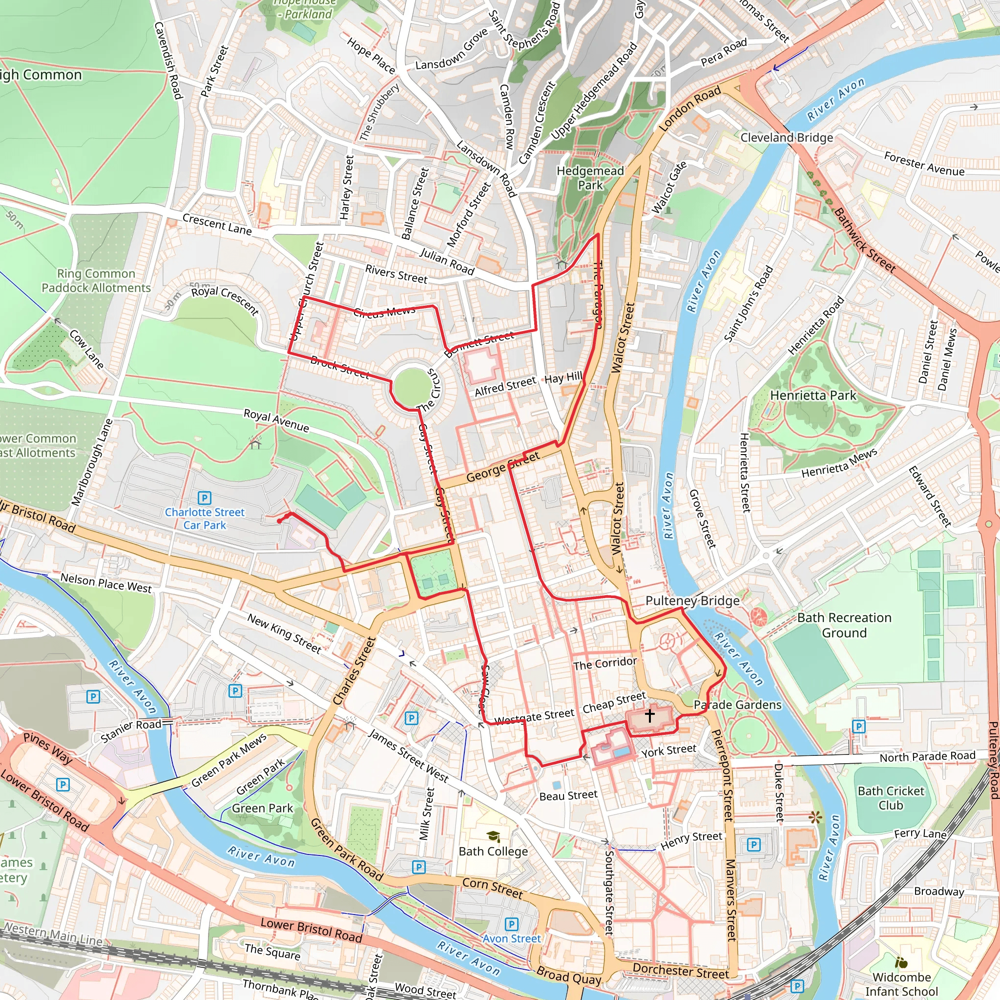 The Vineyards mobile static map