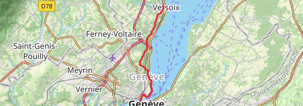 Camino Konstanz-Geneva stage 24 Map