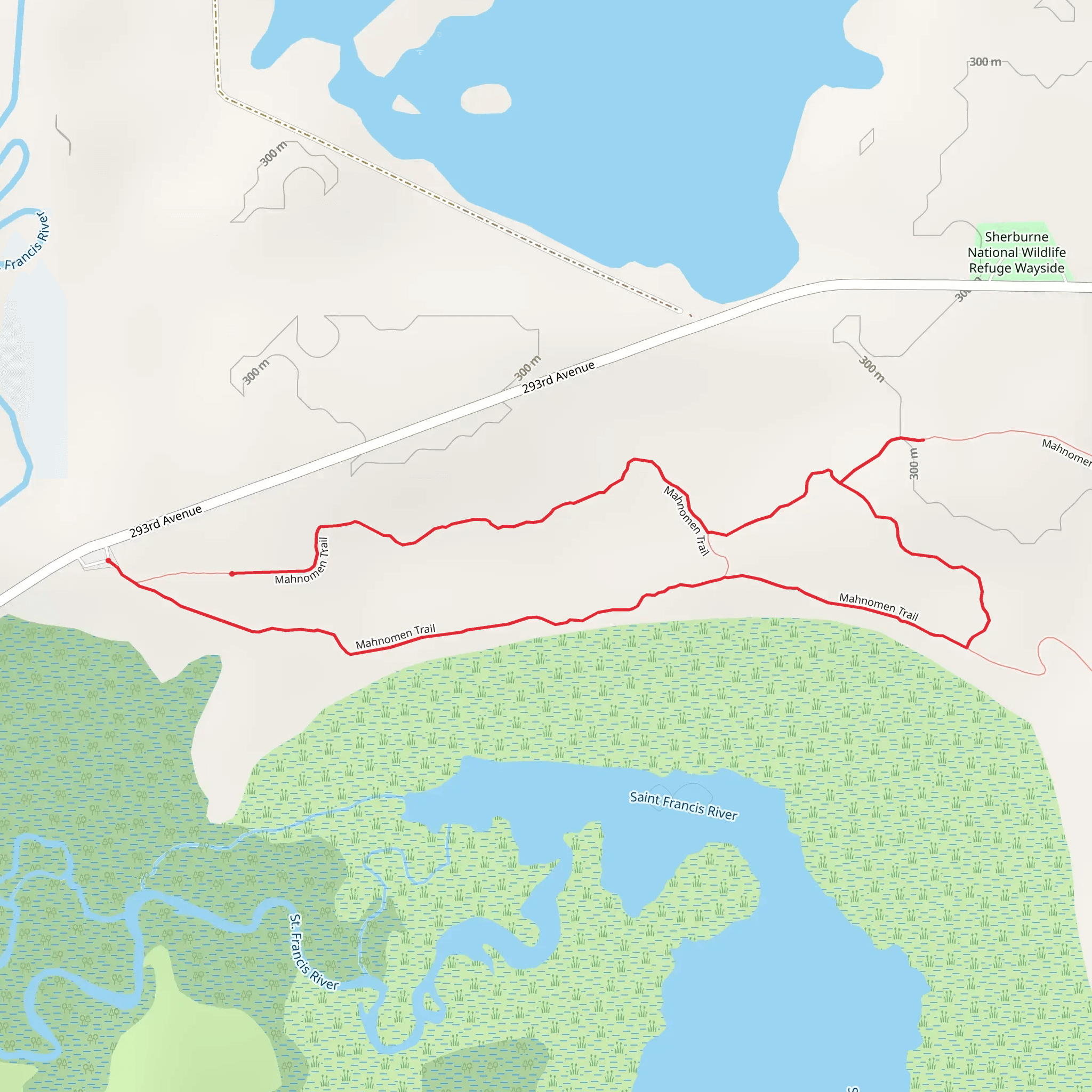 Mahnomen Trail Short Loop mobile static map