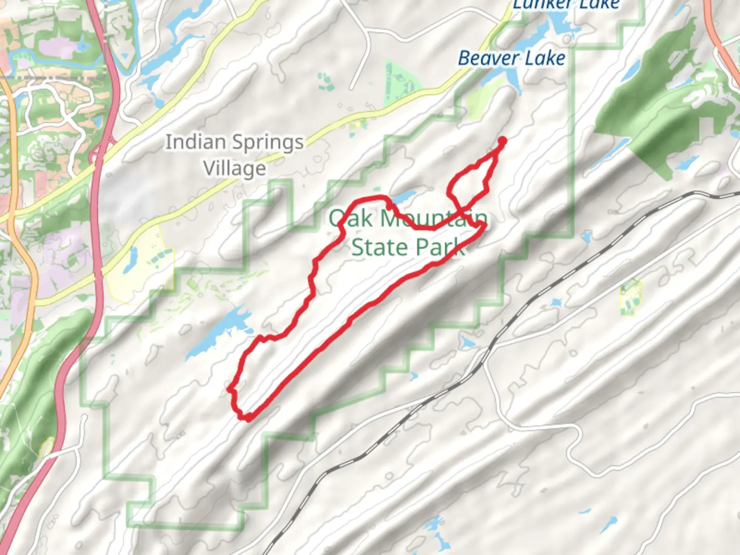 An image depicting the trail Foothills, West Ridge and White Loop Trail and its surrounding area.
