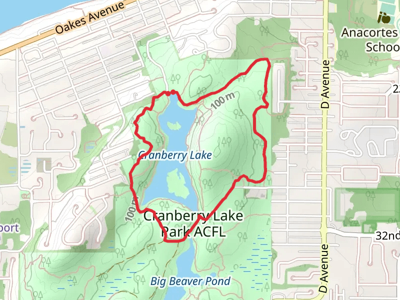 Cranberry Lake and Trail 100 Loop