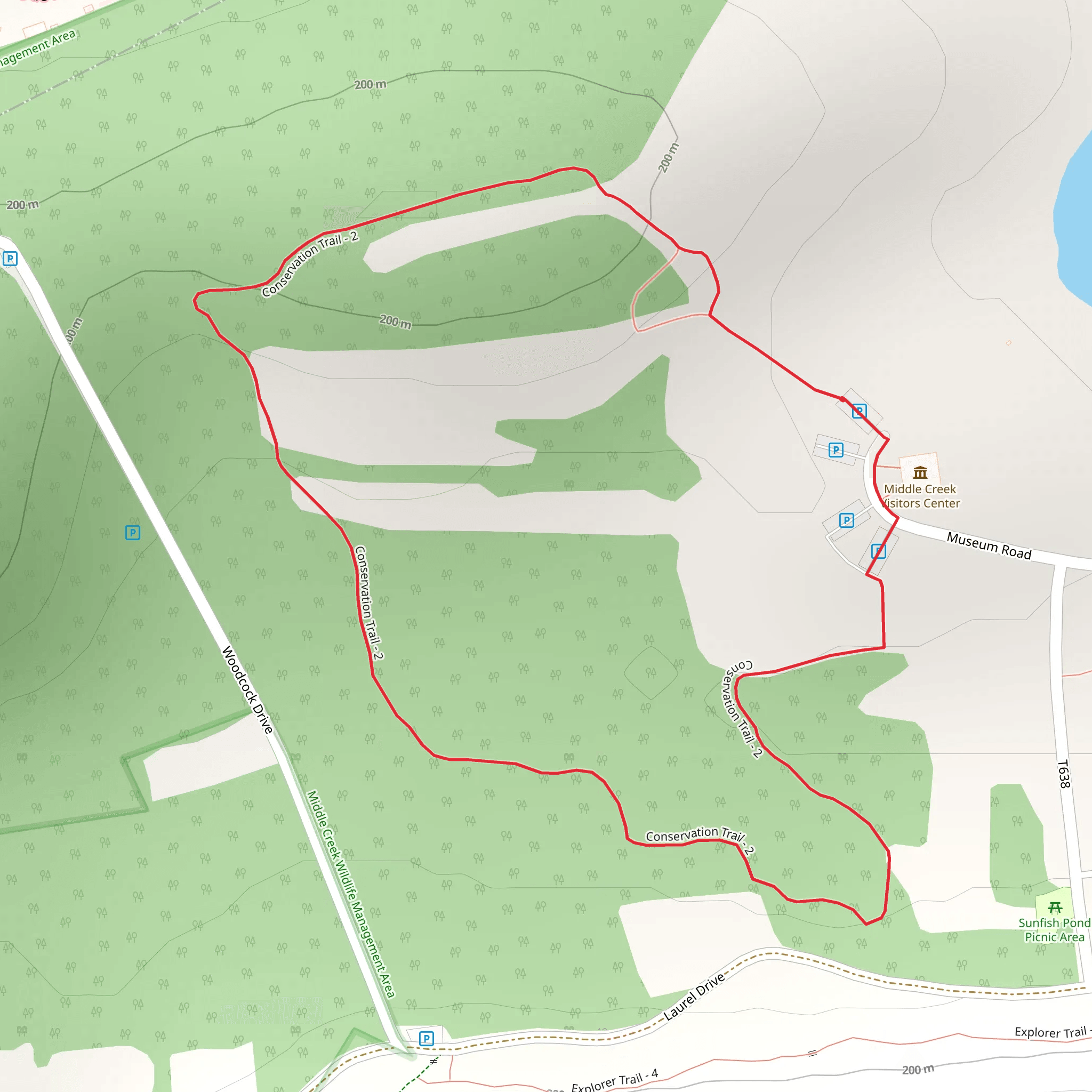 Middle Creek Conservation Trail Loop mobile static map