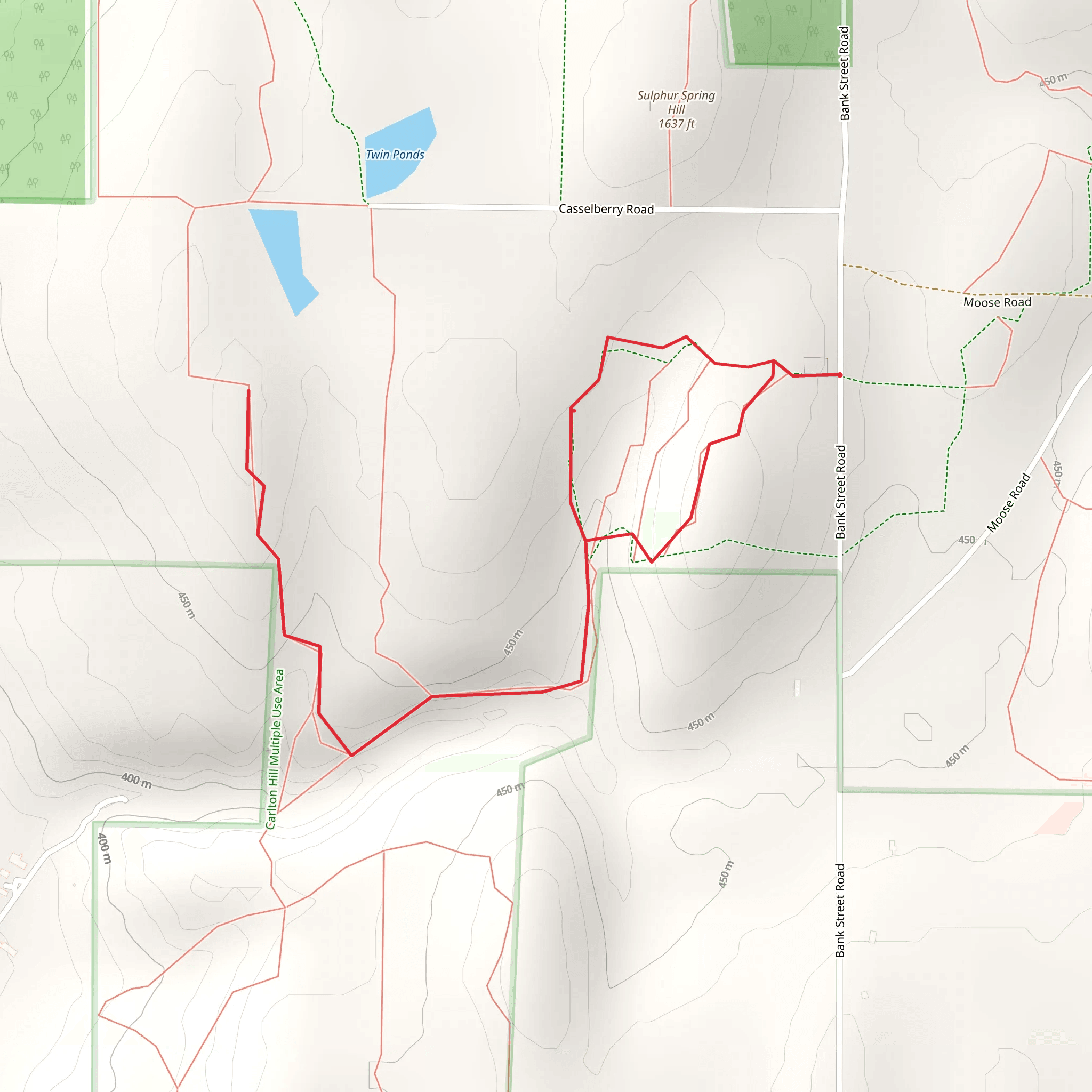 MiddleBury Loop mobile static map