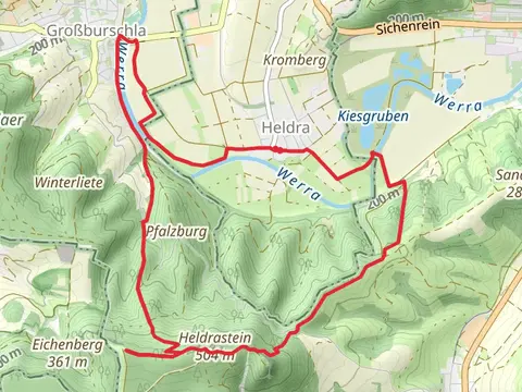 Heldrastein via Premiumweg Heldrastein