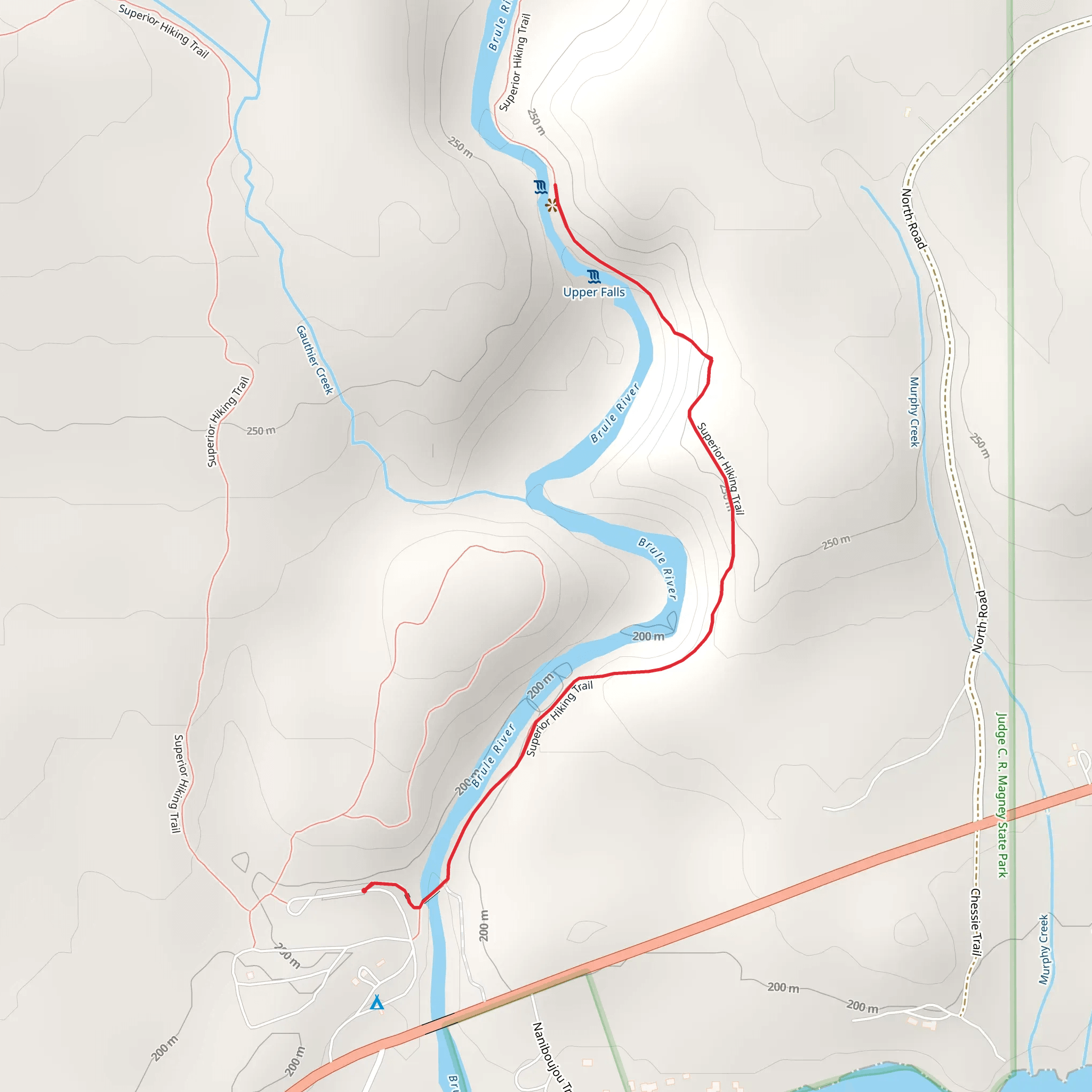 Brule River Walk mobile static map
