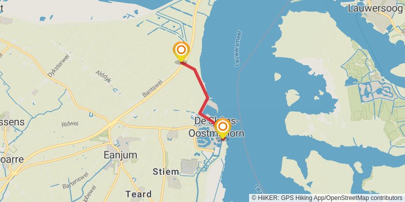 Friese Woudenpad alt 1 Map