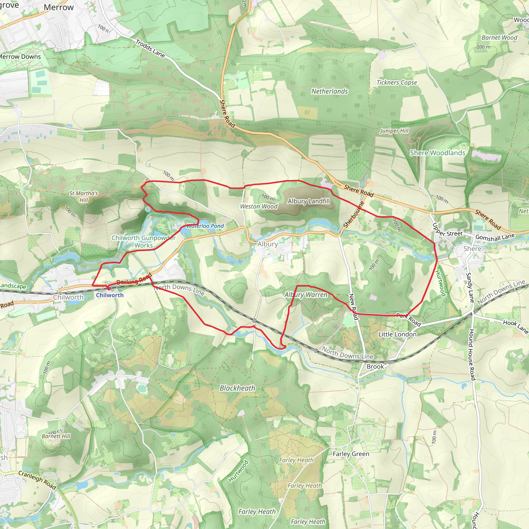 Albury Circular mobile static map