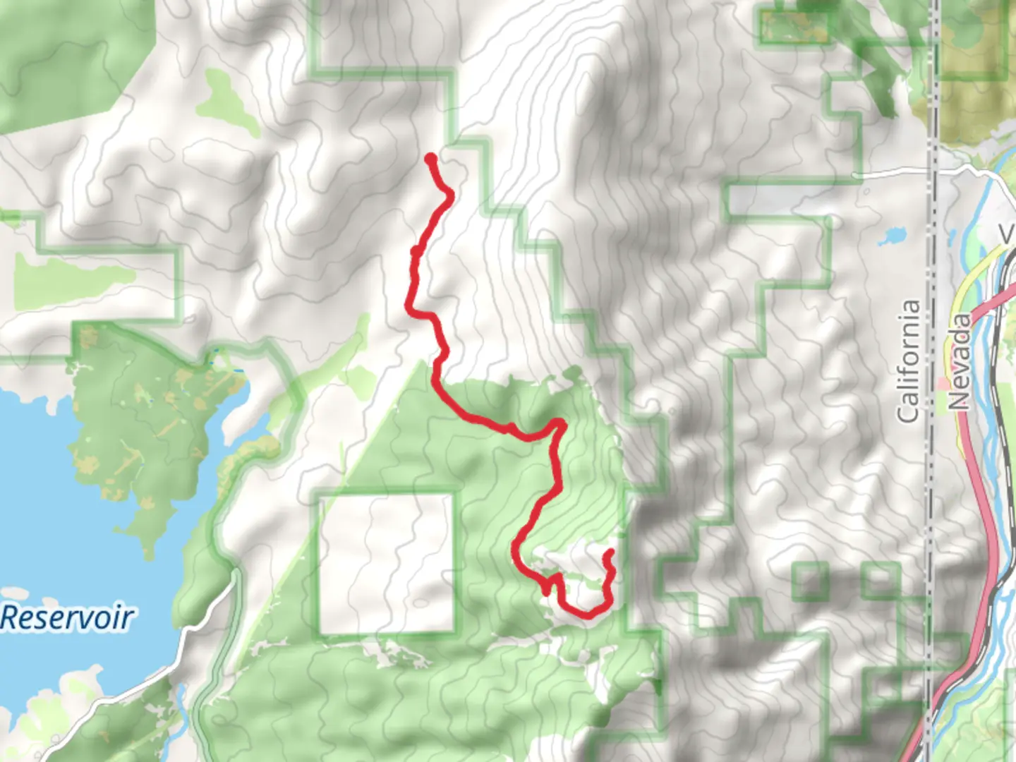 An image depicting the trail Ladybug Peak via Verdi Peak Road and its surrounding area.