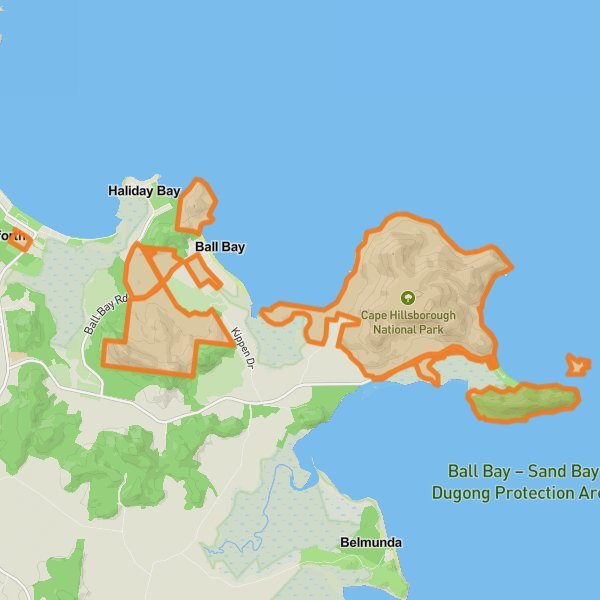 Cape Hillsborough National Park mobile static map