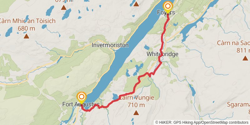 Loch Ness 360 Trail stage 5 Map