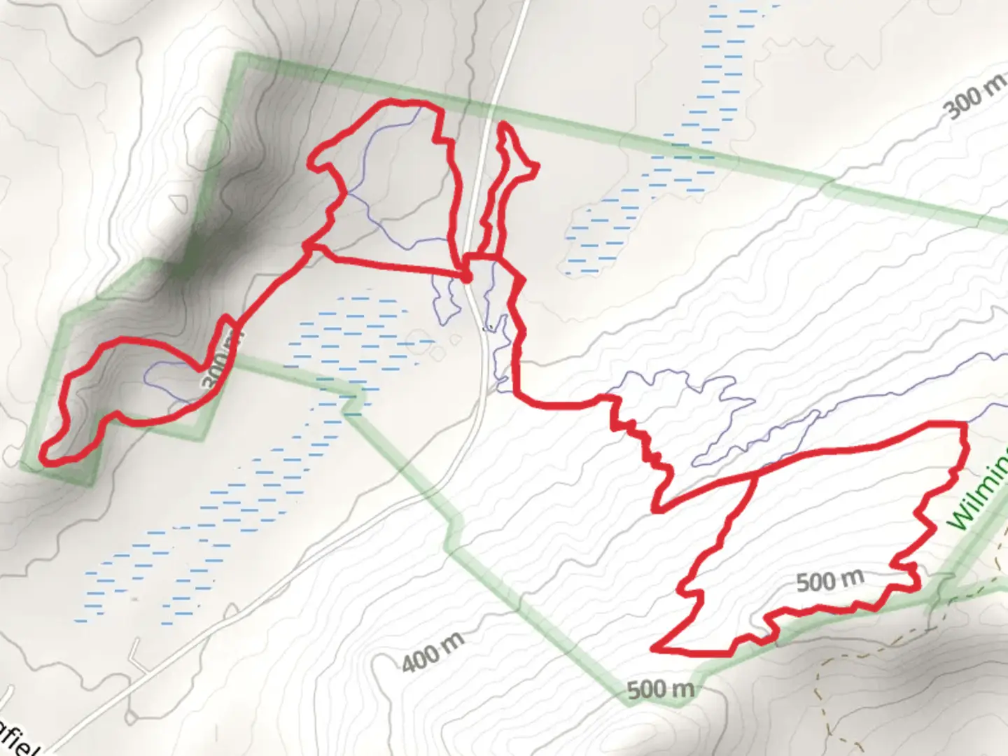 An image depicting the trail Good Luck and All in Trail Loop via Hardy Road and its surrounding area.