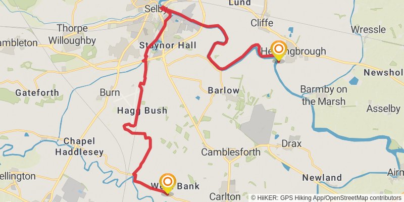 Wild Yorkshire Way stage 39 Map