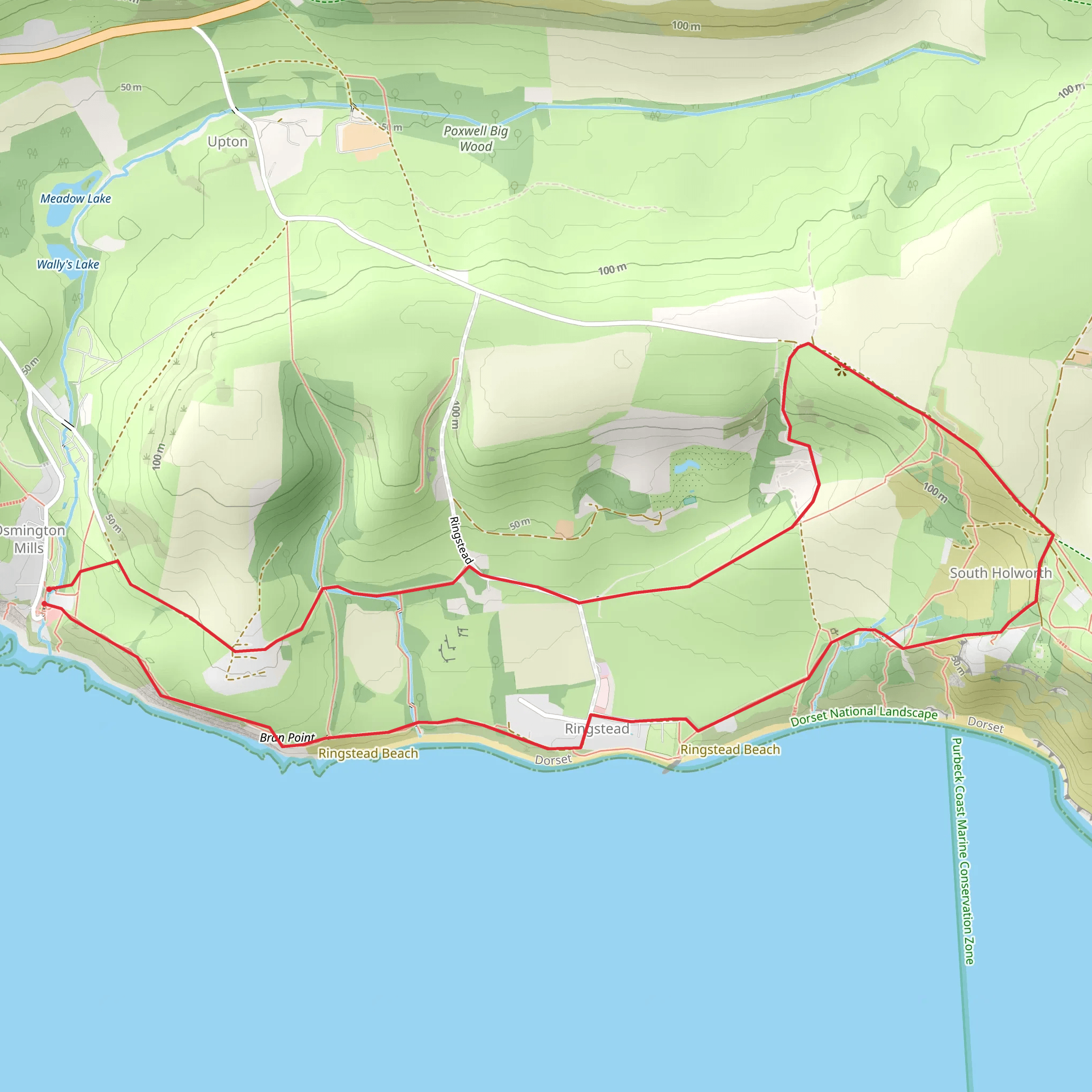 Smugglers Inn - Burning Cliff Walk mobile static map