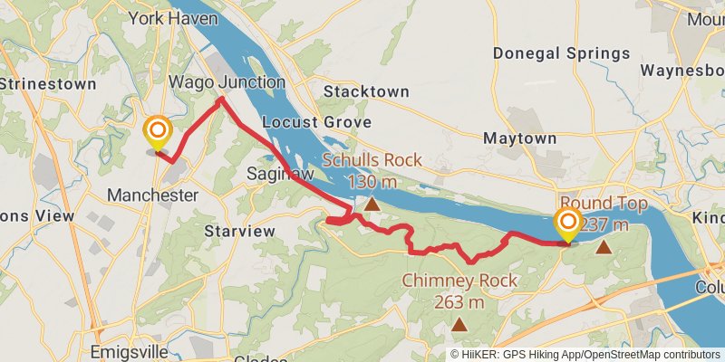 Mason - Dixon Trail stage 4 Map