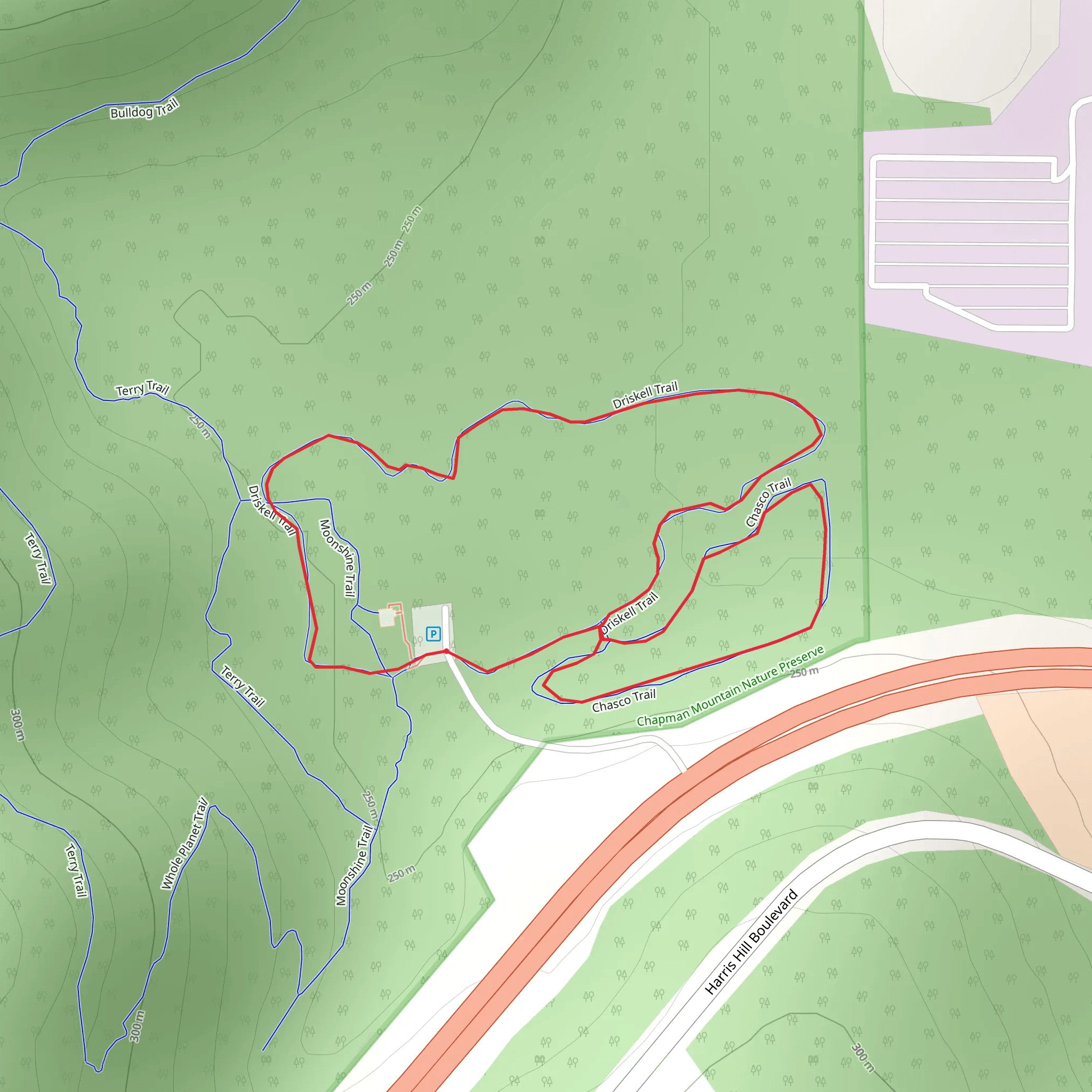 Driskell and Chasco Loop Trail mobile static map