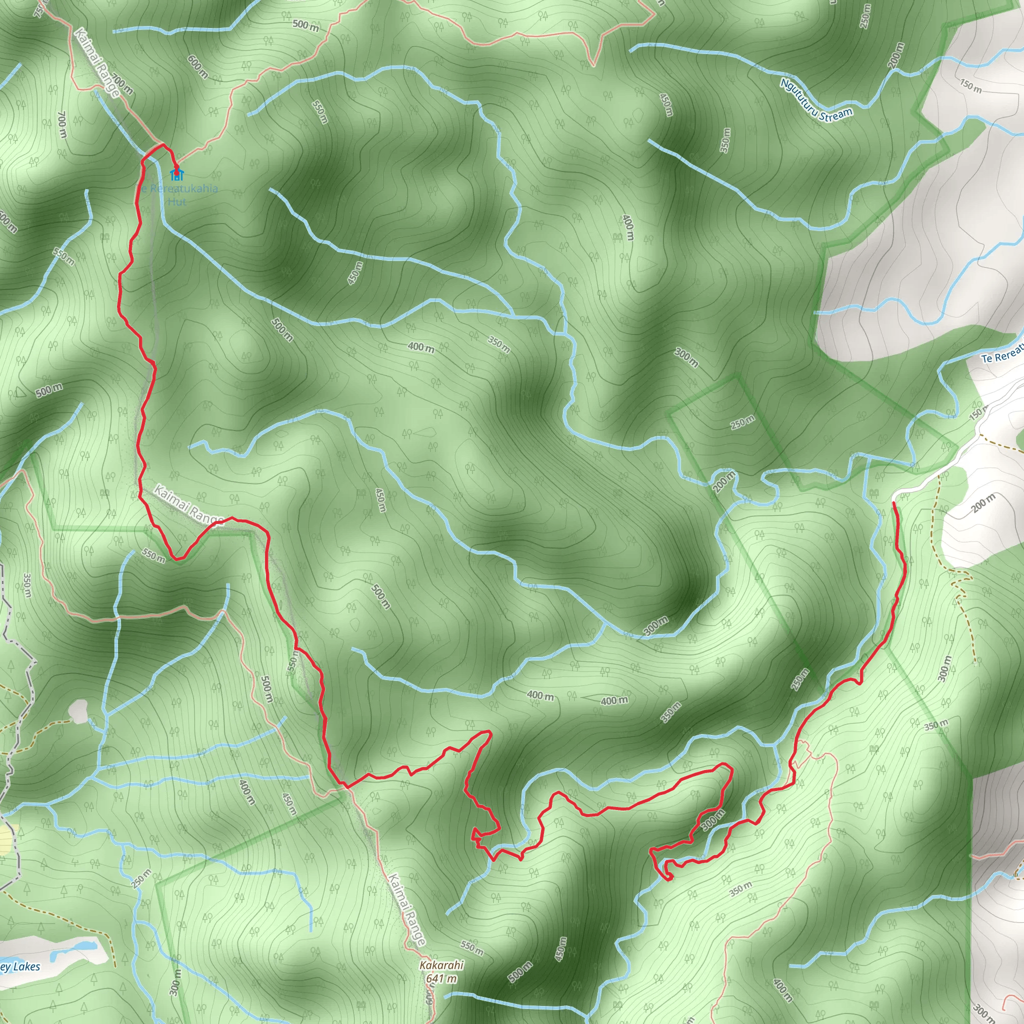 Te Rereatukahia Hut Track mobile static map