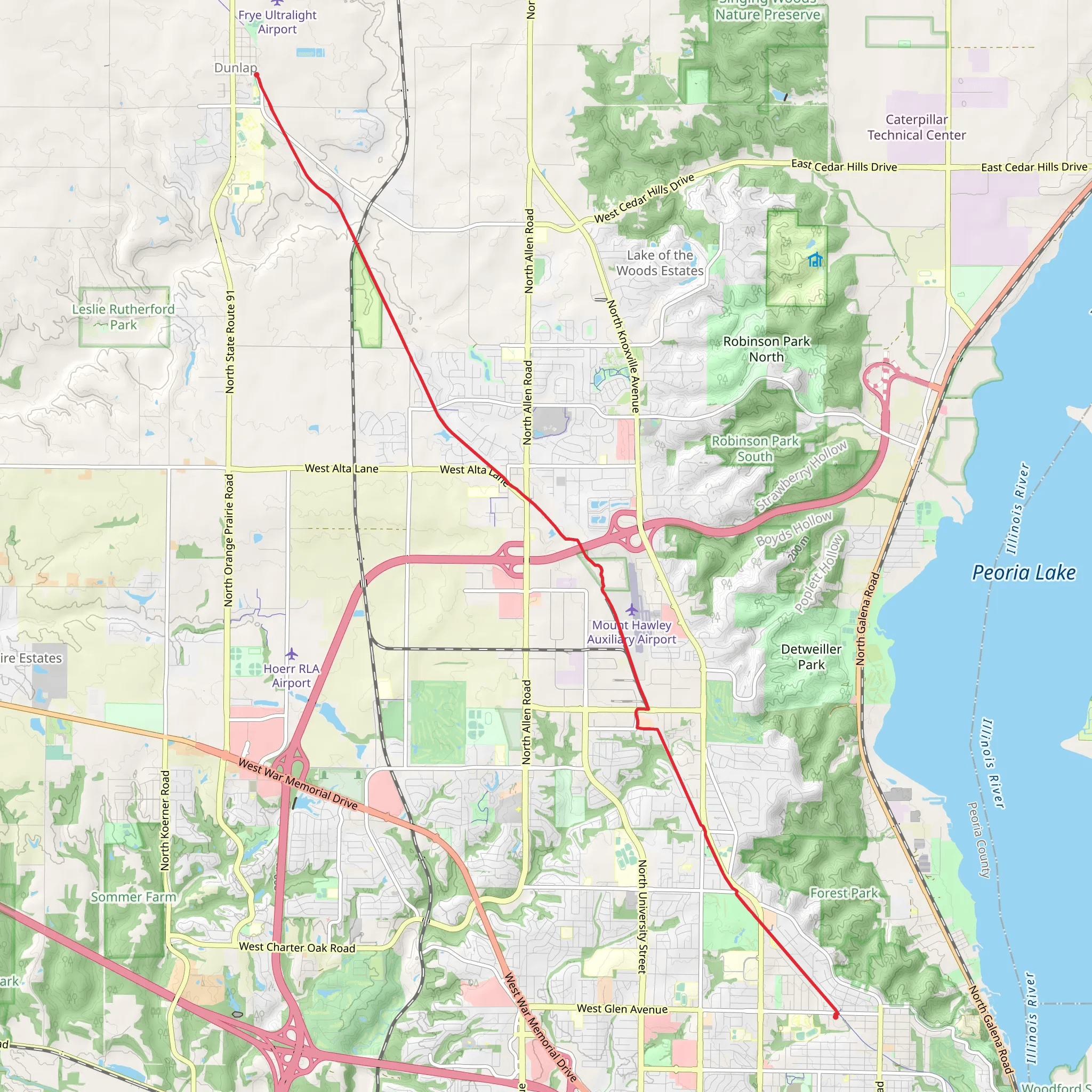 Rock Island Trail mobile static map