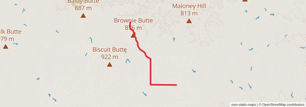 American Perimeter Trail - Rocky Mountains Primary stage 17 Map