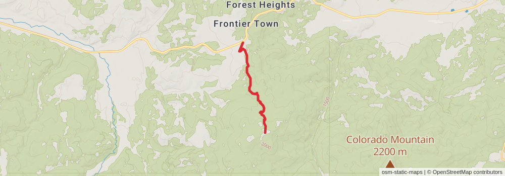 American Perimeter Trail - Rocky Mountains Primary stage 118 Map