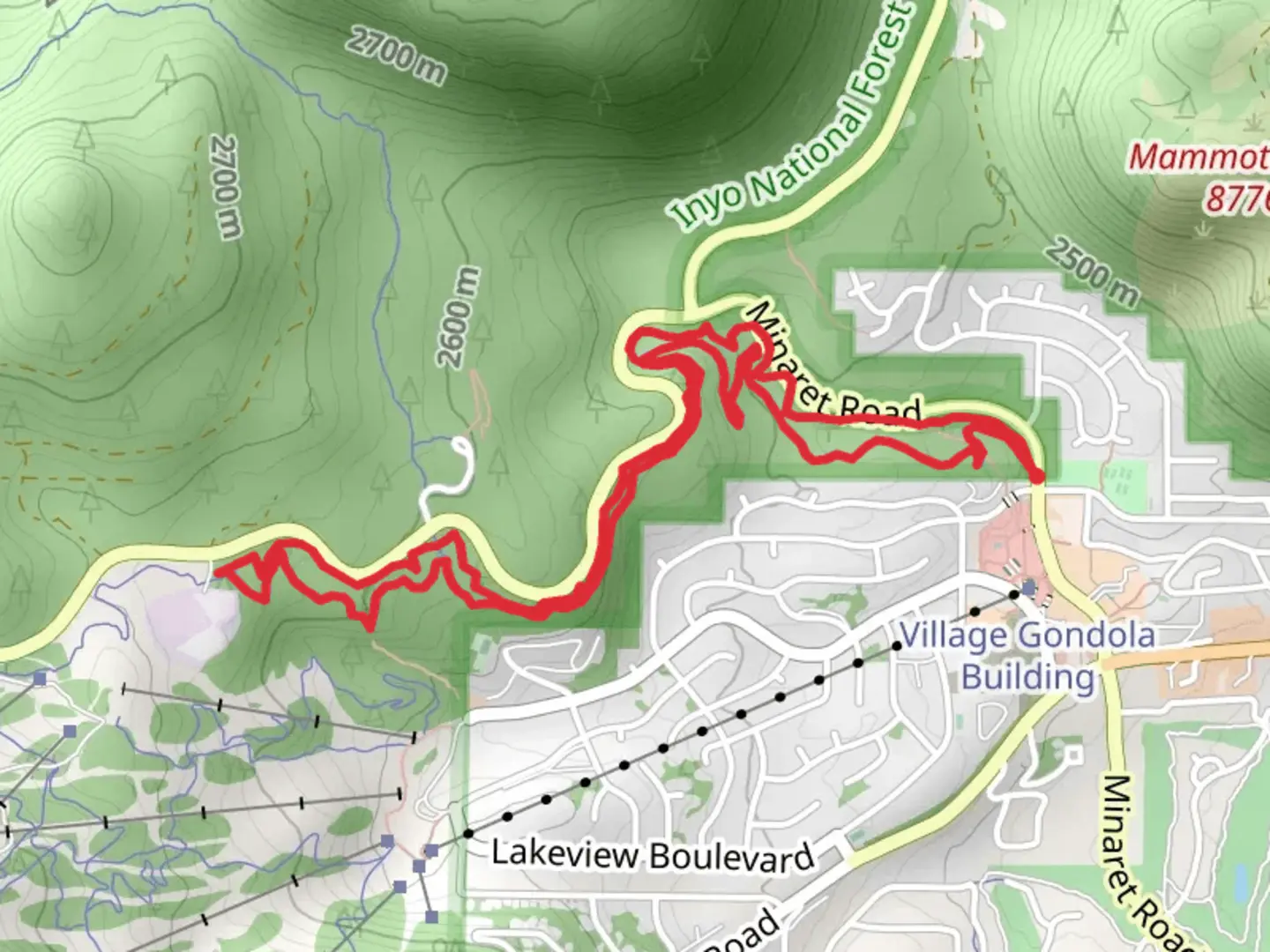 An image depicting the trail Uptown and Downtown Loop and its surrounding area.