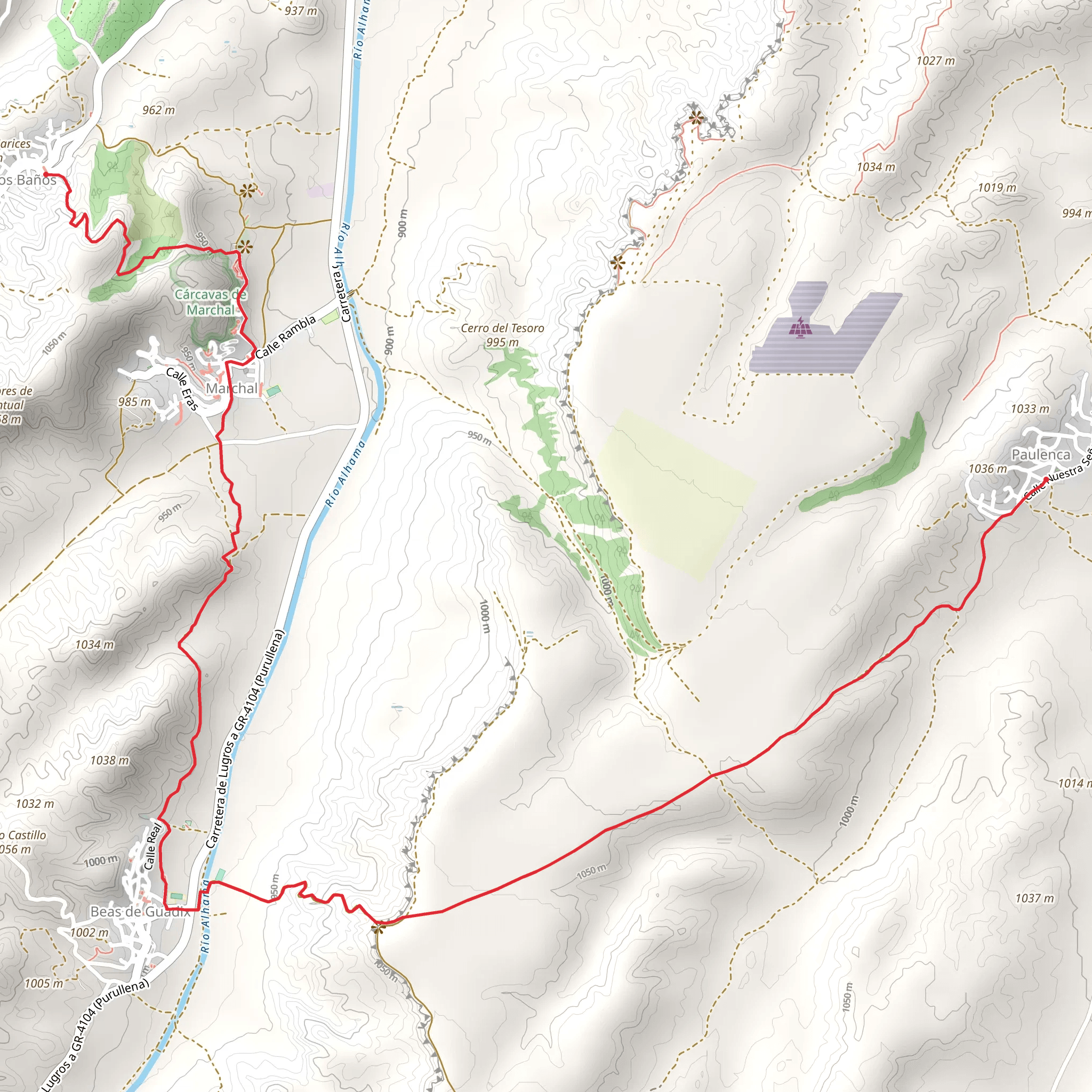 Alhama River - Paulenca mobile static map