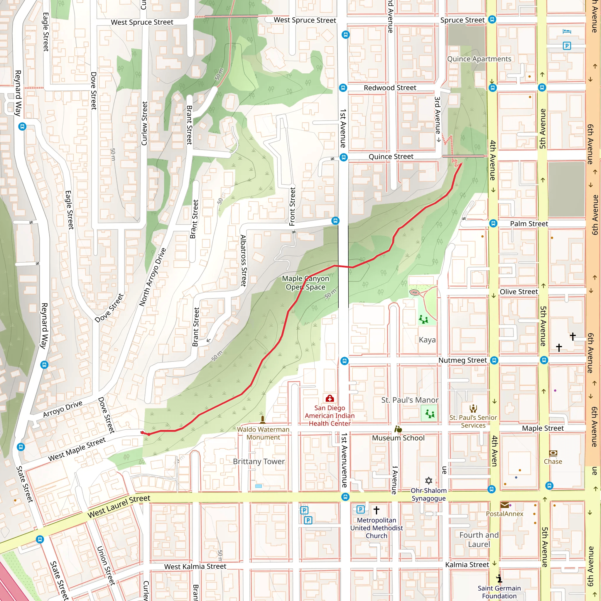 Maple Canyon mobile static map