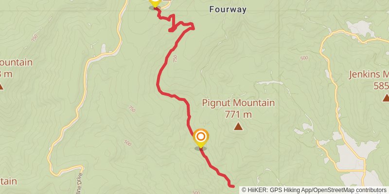 Piney Branch Trail stage 2 Map